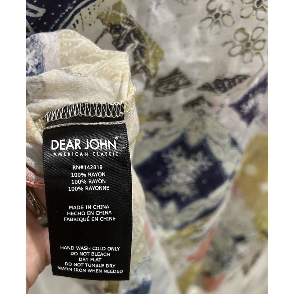 Dear John Arianna Sunfade Patchwork Boho Blouse B… - image 8